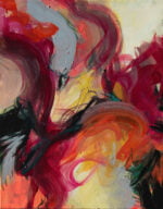 "Fire Dance" - Abstract painting by Pamela Gene Miller