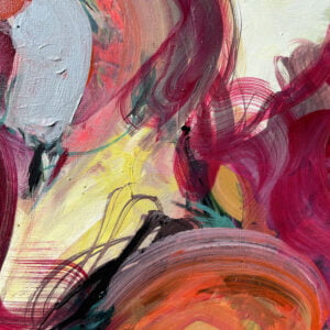 "Fire Dance" - Abstract painting by Pamela Gene Miller