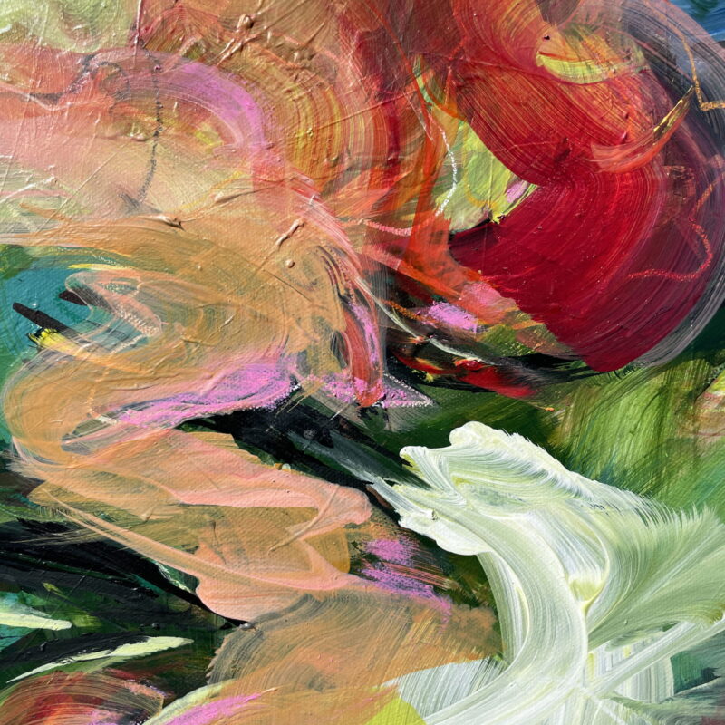 "Flourish" - Abstract painting by Pamela Gene Miller