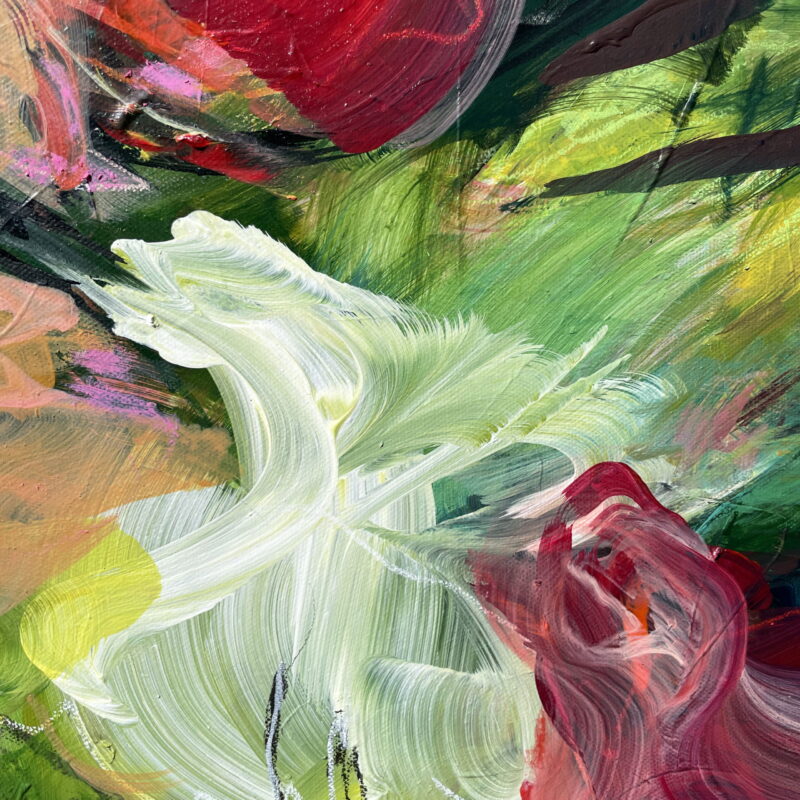 "Flourish" - Abstract painting by Pamela Gene Miller