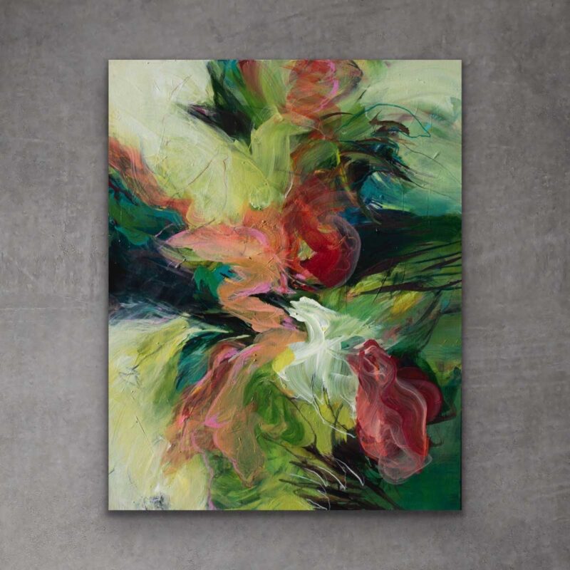 "Flourish" - Abstract painting by Pamela Gene Miller