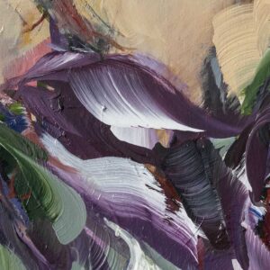 "Cascade Violet" - Abstract painting by Pamela Gene Miller