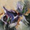 "Leaping Iris" - Abstract painting by Pamela Gene Miller